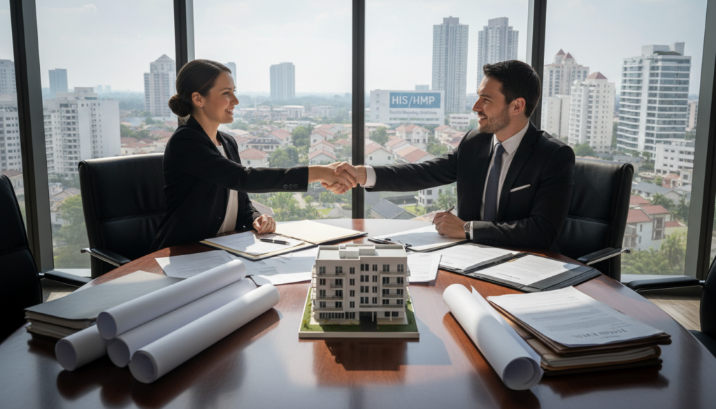 Permuta de Terrenos HIS HMP, acordo imobiliário, investimento estratégico, desenvolvimento urbano